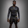 Rashguard Venum Serpenti - dlouhý rukáv - Black/Silver/Gold (Velikost S)