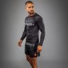 253095 4 rashguard venum eclipse dlouhe rukavy black ivory velikost s