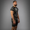 Pánský rashguard Venum Invader - krátké rukávy - Black/Sand (Velikost S)
