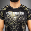Pánský rashguard Venum Invader - krátké rukávy - Black/Sand (Velikost S)