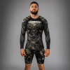 Pánský rashguard Venum Invader - dlouhé rukávy - Black/Sand (Velikost S)