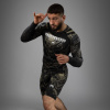 Pánský rashguard Venum Invader - dlouhé rukávy - Black/Sand (Velikost S)