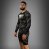 Pánský rashguard Venum Invader - dlouhé rukávy - Black/Sand (Velikost S)