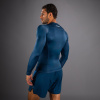 Pánské funkční tričko - rashguard Venum No Gi - dlouhé rukávy - Indigo modrý (Velikost S)