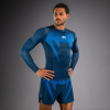 Pánské funkční tričko - rashguard Venum No Gi - dlouhé rukávy - Indigo modrý (Velikost S)