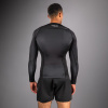 Pánské funkční tričko - rashguard Venum No Gi - dlouhé rukávy - Black/ Silver Grey (Velikost S)