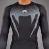 Pánské funkční tričko - rashguard Venum No Gi - dlouhé rukávy - Black/ Silver Grey (Velikost S)