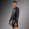 Pánské funkční tričko - rashguard Venum No Gi - dlouhé rukávy - Black/ Silver Grey (Velikost S)