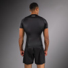 Funkční triko - rashguard Venum No Gi - krátké rukávy - Black/White (Velikost S)