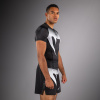 Funkční triko - rashguard Venum No Gi - krátké rukávy - Black/White (Velikost S)