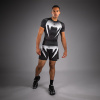 Funkční triko - rashguard Venum No Gi - krátké rukávy - Black/White (Velikost S)