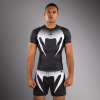 Funkční triko - rashguard Venum No Gi - krátké rukávy - Black/White (Velikost S)
