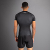 Funkční triko - rashguard Venum No Gi - krátké rukávy - Black/ Silver Grey (Velikost S)