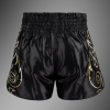 Muay thai šortky Venum VTC Flames - Black/Gold (Velikost S)