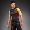 Rashguard - funkční triko/tílko Venum Quetzal Fury - bez rukávů - Black/Fury Red/ Tangerine (Velikost S)