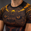 Rashguard - funkční triko Venum Quetzal Fury - krátké rukávy - Black/Fury Red/ Tangerine (Velikost S)