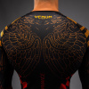 Rashguard - funkční triko Venum Quetzal Fury - dlouhé rukávy - Black/Fury Red/ Tangerine (Velikost S)