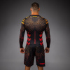 Rashguard - funkční triko Venum Quetzal Fury - dlouhé rukávy - Black/Fury Red/ Tangerine (Velikost S)