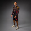 Rashguard - funkční triko Venum Quetzal Fury - dlouhé rukávy - Black/Fury Red/ Tangerine (Velikost S)