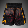 Muay Thai šortky Venum Quetzal Fury - Black/Fury Red/ Tangerine (Velikost S)