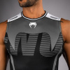 Pánský rashguard Venum - bez rukávů - Black/Silver Grey (Velikost S)