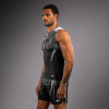 Pánský rashguard Venum - bez rukávů - Black/Silver Grey (Velikost S)