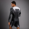 Pánský rashguard Venum Adrenaline - dlouhé rukávy - Black/Silver Grey (Velikost S)