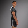 Pánský rashguard Venum Adrenaline - krátké rukávy - Black/Silver Grey (Velikost S)