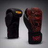 Boxerské rukavice Venum Quetzal Fury - Black/Fury Red/ Tangerine (Velikost 8oz)