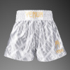 Muay Thai šortky Venum Contender XT - White/Silver (Velikost S)