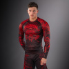 Rashguard Venum Wolf Atak - dlouhé rukávy - Black/Red (Velikost S)