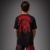 254720 detske tricko venum wolf atak black red velikost 8 let