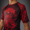 DĚTSKÝ rashguard - sportovní tričko Venum Wolf Atak - krátké  rukávy - Black/Red (Velikost 8 let)