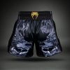 Muay Thai šortky Venum Wolf Atak - Black/Grey (Velikost S)