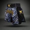 Muay Thai šortky Venum Wolf Atak - Black/Grey (Velikost S)