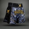 Muay Thai šortky Venum Wolf Atak - Black/Grey (Velikost XS)