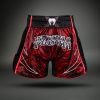 Muay Thai šortky Venum Wolf Atak - Black/Red (Velikost S)
