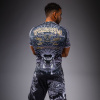 Rashguard - sportovní kompresní triko Venum Wolf Atak - krátké rukávy - Black/Grey (Velikost S)
