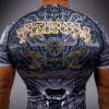 Rashguard - sportovní kompresní triko Venum Wolf Atak - krátké rukávy - Black/Grey (Velikost S)