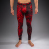 Pánské sportovní legíny Venum Wolf Atak - Black/Red (Velikost S)