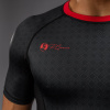 Rashguard Venum x Roger Gracie Signature - krátké rukávy - Black/Red (Velikost S)
