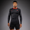 Rashguard Venum x Roger Gracie Signature - dlouhé rukávy - Black/Red (Velikost S)