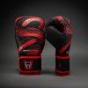 255228 boxerske rukavice venum matupa black red silver velikost 10oz
