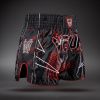 Muay Thai šortky Venum Matupa - Black/Red/Silver (Velikost S)