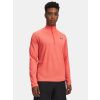 Pánské tričko Under Armour UA Tech Textured 1/2 Zip - červené