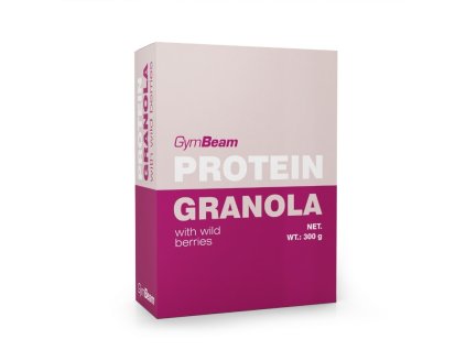 GymBeam Protein Granola s lesným ovocím 300 g