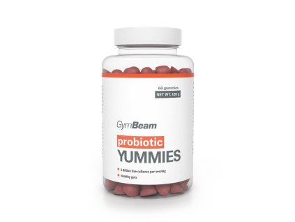 GymBeam Yummies Probiotiká 60 kaps. čerešňa
