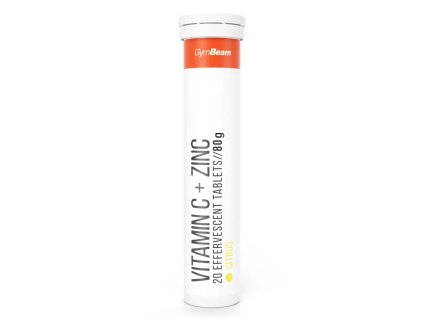 vitamin c zinc 20 effervescent citrus flavour gymbeam