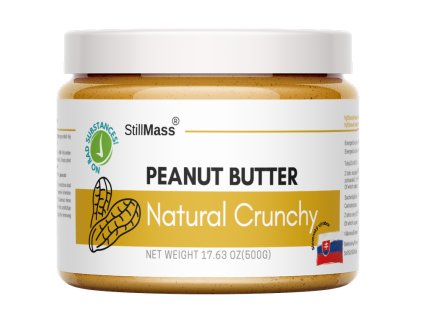 Peanut Butter natural crunchy 500g Mockup dose