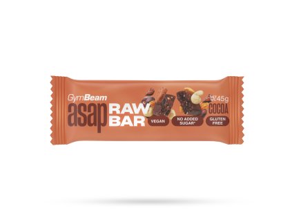 asap raw bar cocoa 45 g gymbeam